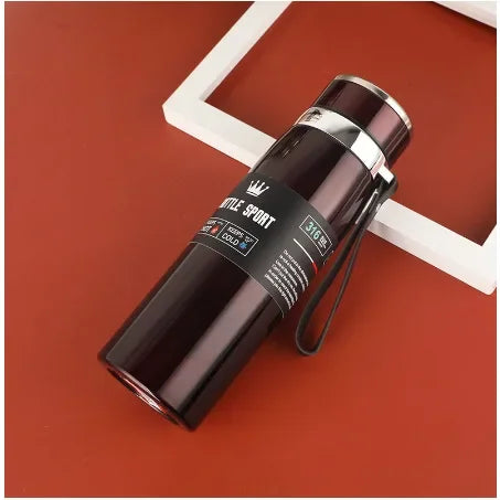 1000ml Thermal Water Bottle Thermos Vacuum Flask Double Stainless Steel Coffee Tea Insulated Cup Leakage-proof for Office