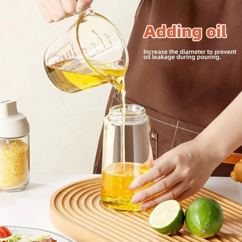 Spray Oil Sprayer Oil Cruet Spray Dual Purpose Kitchen Oils Spray Olive Oil Sprays Bottle Air Fryer Salad  BBQ Kitchen Baking