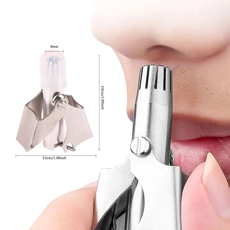 Nose Trimmer for Men Stainless Steel Manual Trimmer for Nose Vibrissa Razor Shaver Washable Portable Ear Hair Women Hot