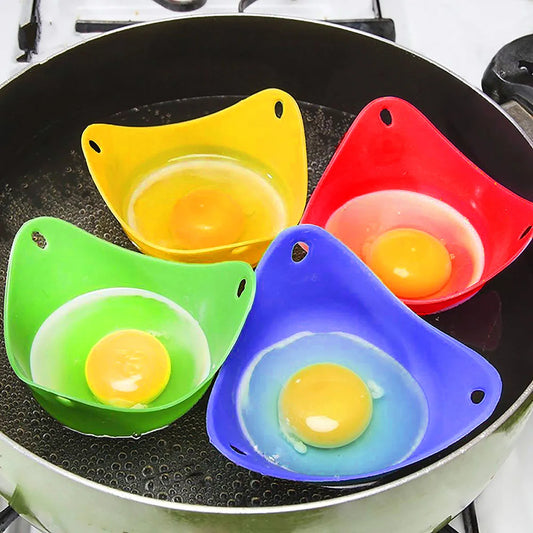 Silicone Egg Poacher Cups Egg Boiler Mold Cup for Microwave Air Fryer Stovetop Eggs Cooking