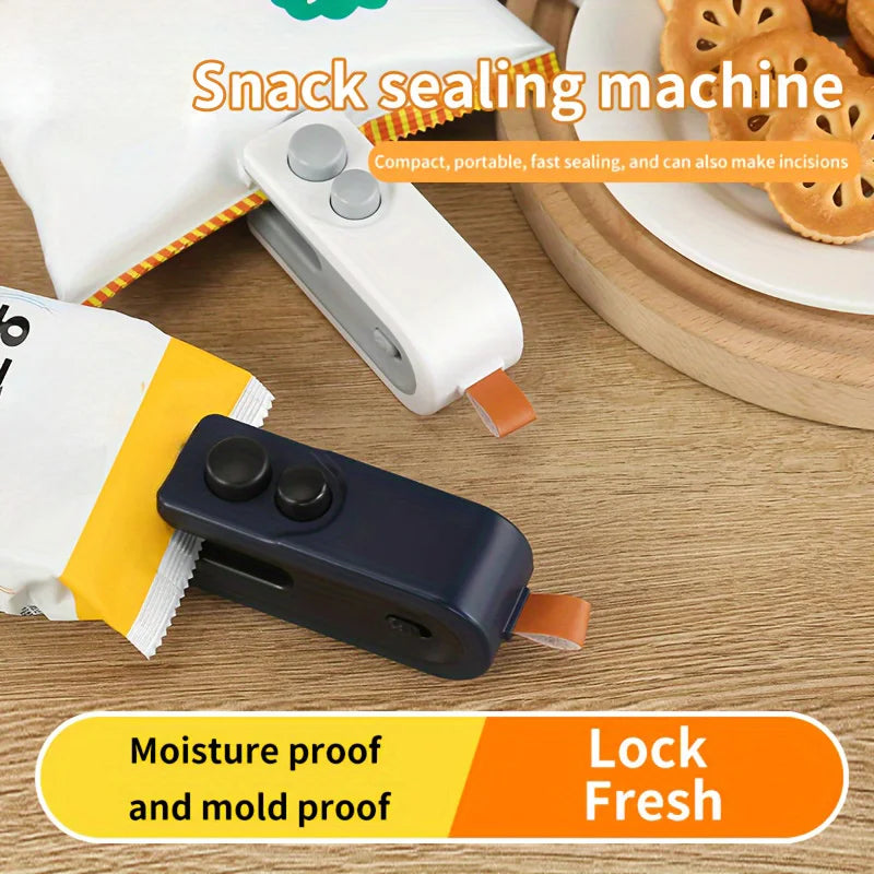 Xiaomi Food Bag Sealer Hand Press Preservation Bags Sealer Multifunctional Vacuum Seal Clamps Moisture-proof Home Camping Travel