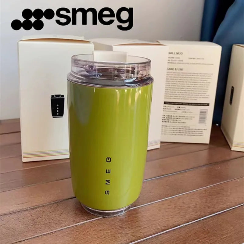 SMEG 240ML Beverage Cup Travel Portable Car Drinking Cup Stainless Steel Vacuum Leak proof 240ML Coffee Thermos