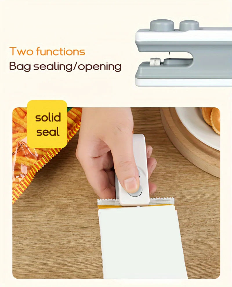 Xiaomi Food Bag Sealer Hand Press Preservation Bags Sealer Multifunctional Vacuum Seal Clamps Moisture-proof Home Camping Travel