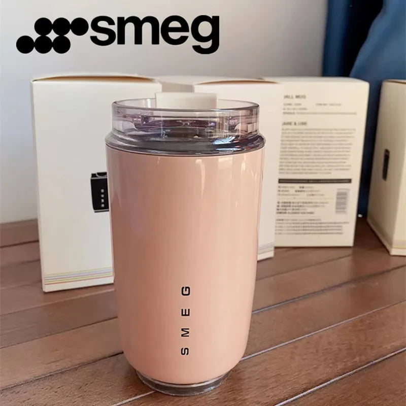 SMEG 240ML Beverage Cup Travel Portable Car Drinking Cup Stainless Steel Vacuum Leak proof 240ML Coffee Thermos